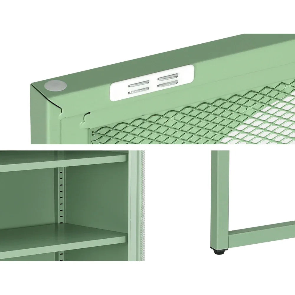 Artiss Buffet Sideboard Metal Cabinet - ELMA Green - Mekamart Australia