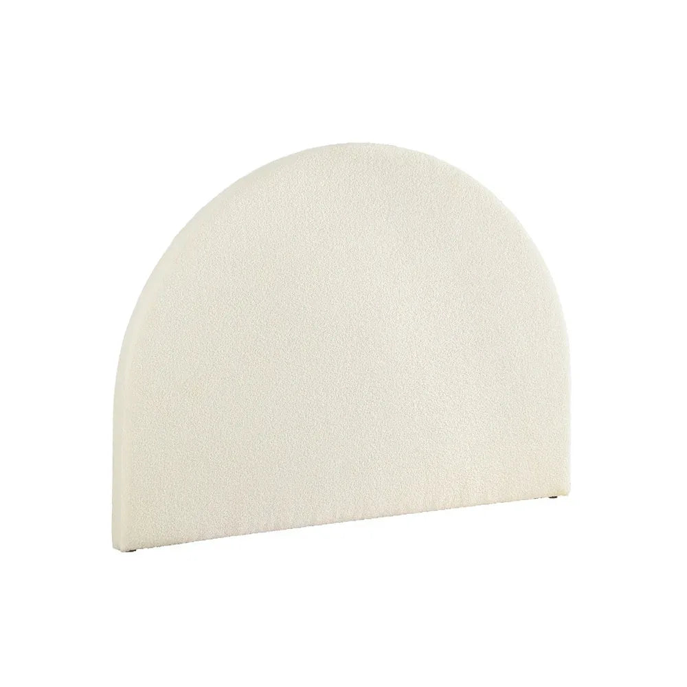 Artiss Bed Head Headboard Bed Frame Queen Boucle - GREI White - Mekamart Australia