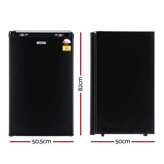 Devanti 110L Bar Fridge Black - Mekamart Australia