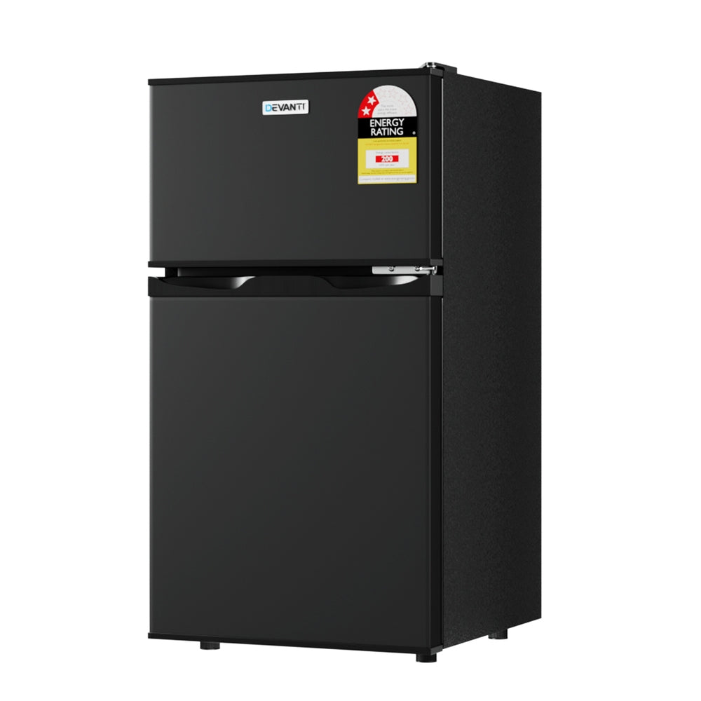 Devanti 85L Bar Fridge Mini Freezer Refrigerator Black