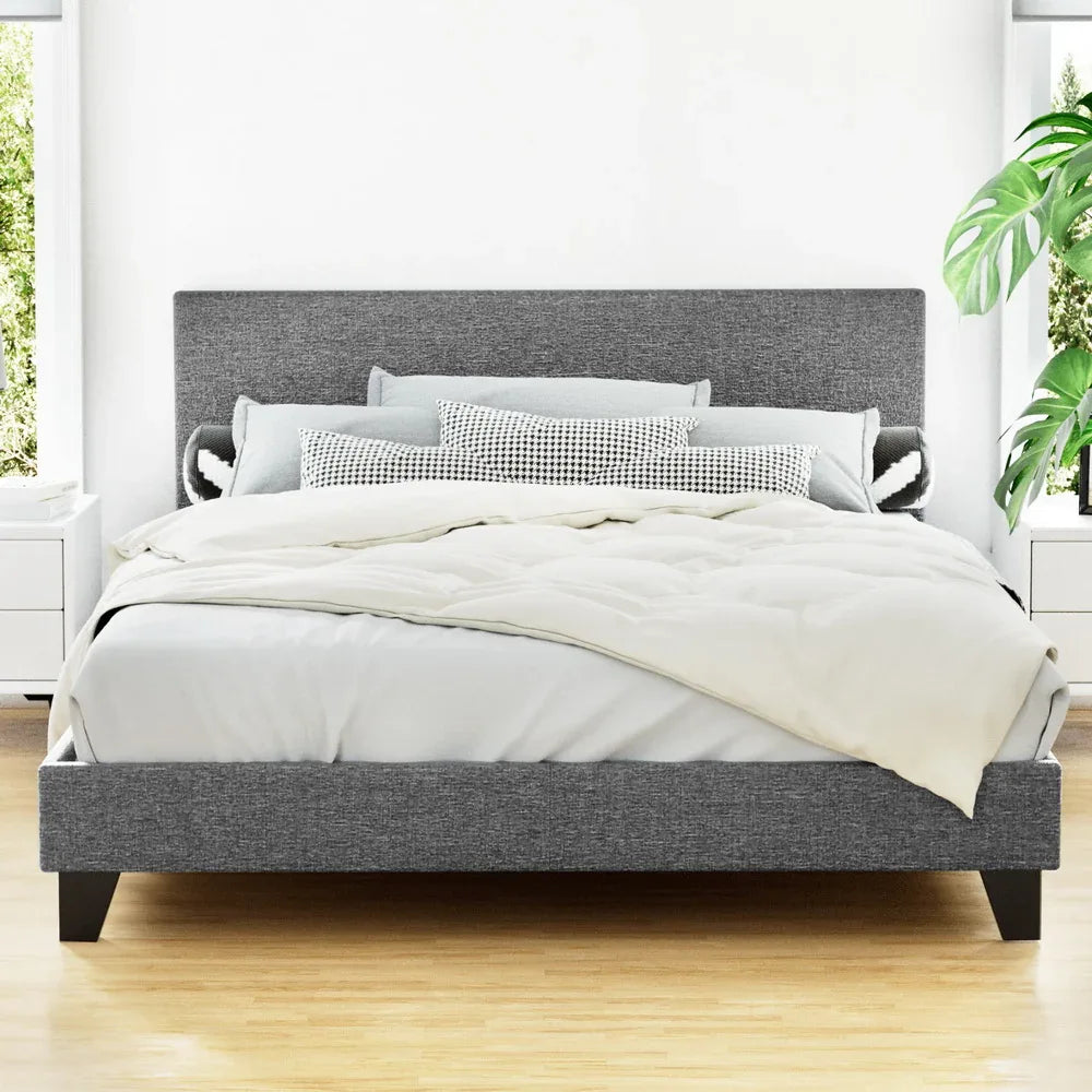 Artiss Bed Frame Double Size Grey NEO - Mekamart Australia