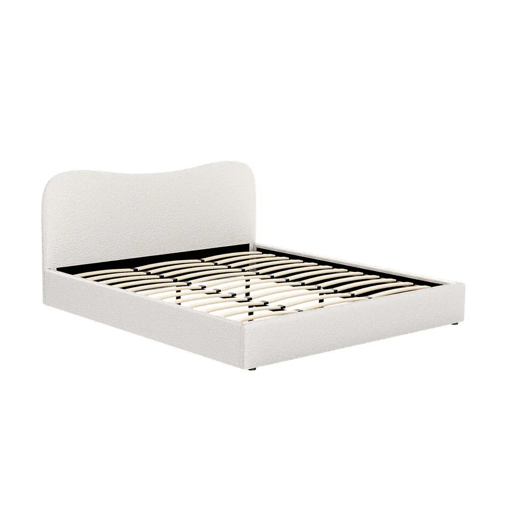 Artiss Bed Frame King Size Boucle DARA - Mekamart Australia