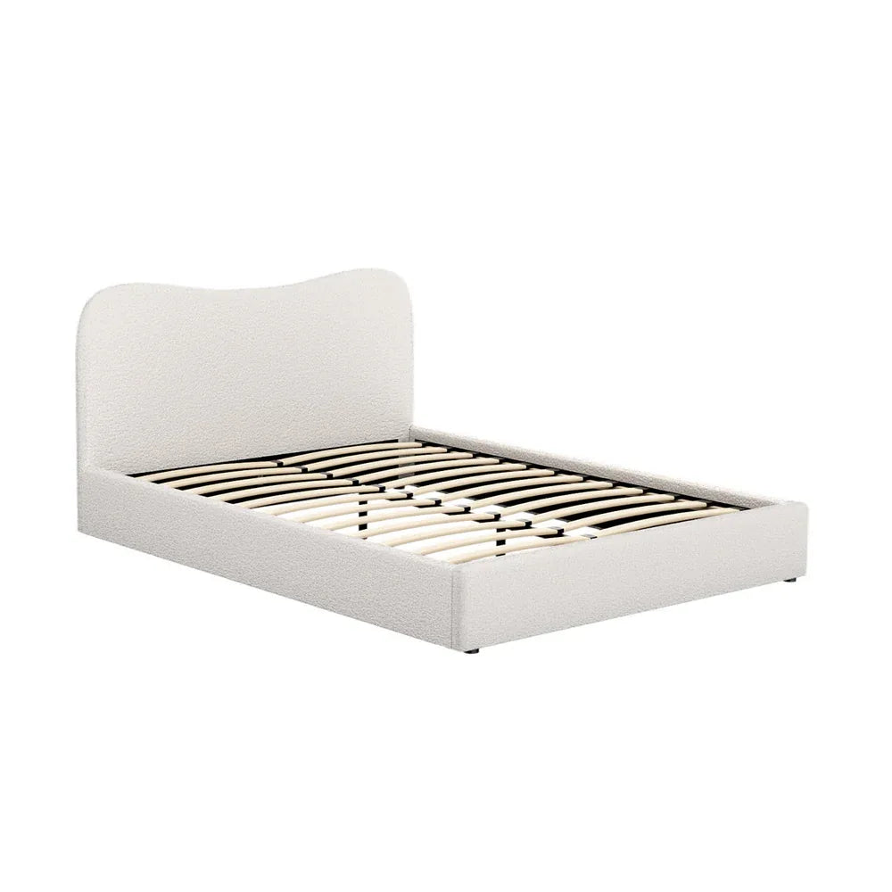 Artiss Bed Frame Queen Size Boucle DARA - Mekamart Australia