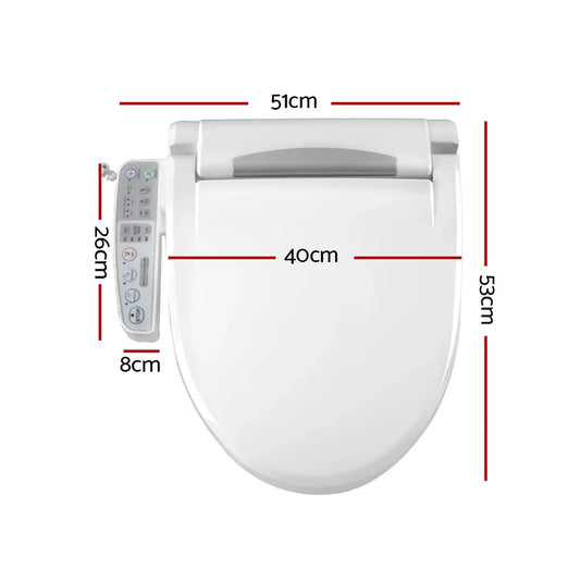 Cefito Electric Bidet Toilet Seat Cover Auto Smart Water Wash Dry Panel Control - Mekamart Australia