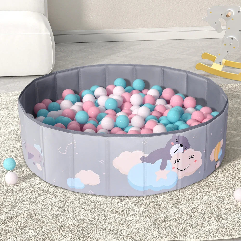 Keezi Kids Ball Pool Pit Toddler Ocean Play Foldable Child Playhouse Storage Bag - Mekamart Australia