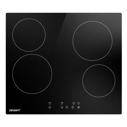 Devanti Electric Ceramic Cooktop 60cm Touch Control - Mekamart Australia