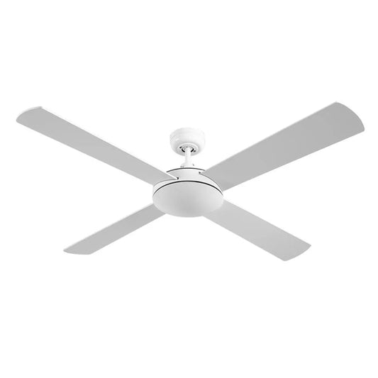 Devanti 52'' Ceiling Fan DC Motor 4 Blades w/Remote - White - Mekamart Australia