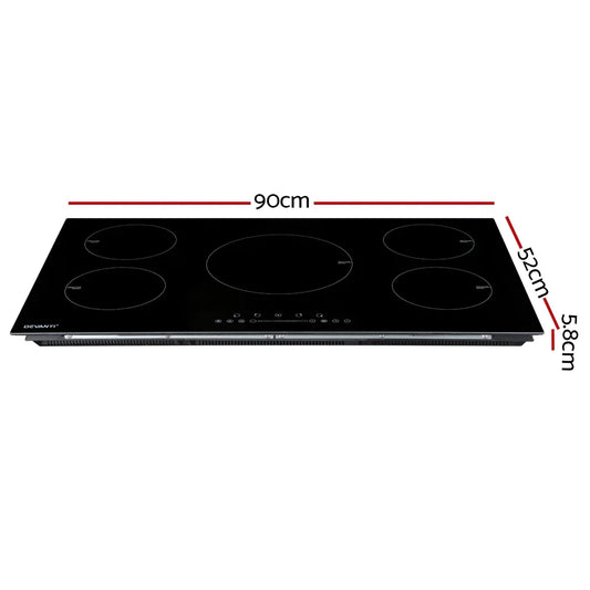 Devanti Induction Cooktop 90cm Electric Cooker - Mekamart Australia