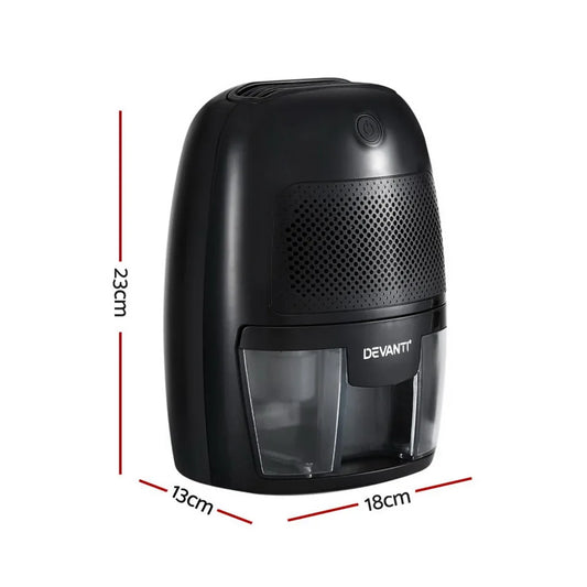 Devanti Dehumidifier 600ML Air Purifier Black - Mekamart Australia