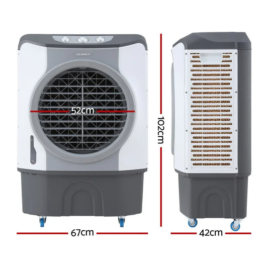 Devanti Evaporative Air Cooler Conditioner Commercial 45L - Mekamart Australia