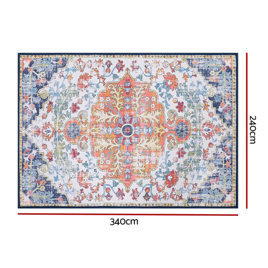 Artiss Floor Rug 240X340cm Large Washable Geometric Area Rug Modern Carpet Mat