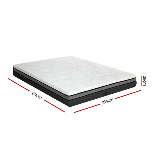 Giselle Bedding Memory Foam Mattress Bed Cool Gel Non Spring 25cm Double - Mekamart Australia