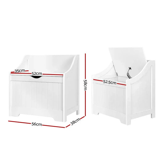 Keezi Kids Toy Box Chest Children Storage Clothes Toys Organiser Square - Mekamart Australia