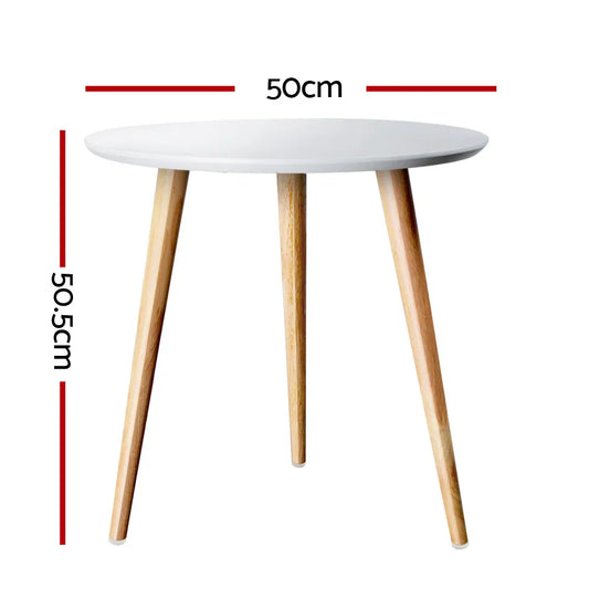 Artiss Coffee Table Round 50CM Callix - Mekamart Australia