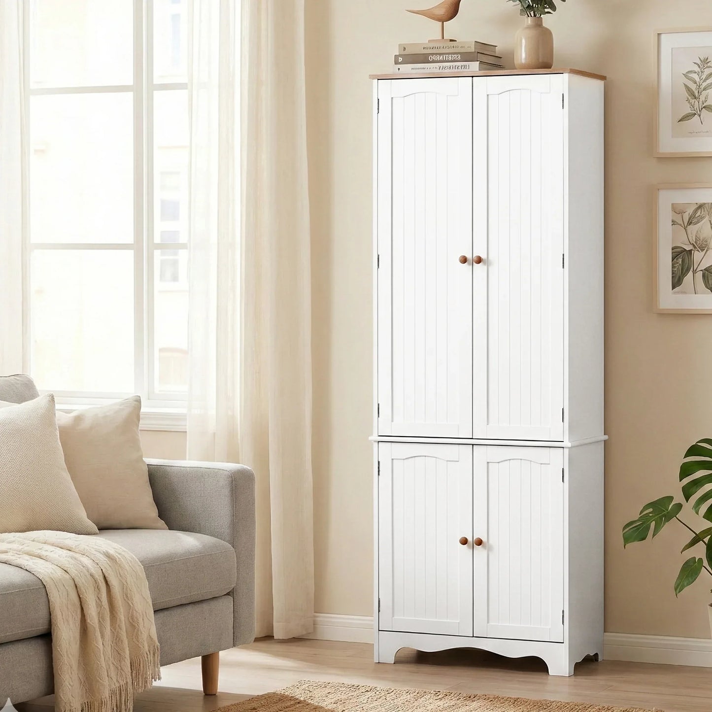 Artiss Buffet Sideboard 4 Doors - BERNE White - Mekamart Australia