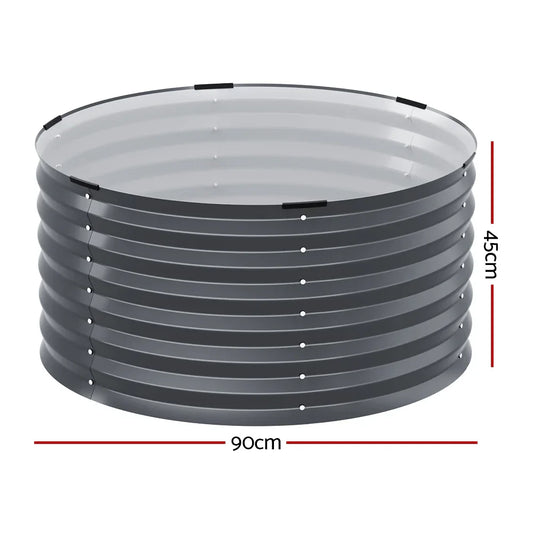 Green Fingers Garden Bed 90X45cm Planter Box Raised Container Galvanised Steel - Mekamart Australia