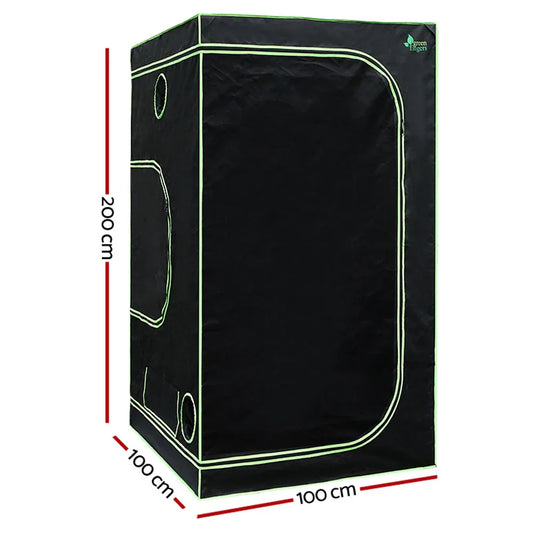 Green Fingers Grow Tent 100x100x200CM Hydroponics Kit Indoor Plant Room System - Mekamart Australia