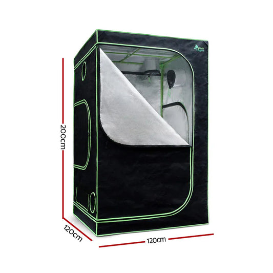 Green Fingers Grow Tent 120x120x200CM Hydroponics Kit Indoor Plant Room System - Mekamart Australia