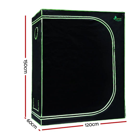 Green Fingers Grow Tent 120x60x150CM Hydroponics Kit Indoor Plant Room System - Mekamart Australia