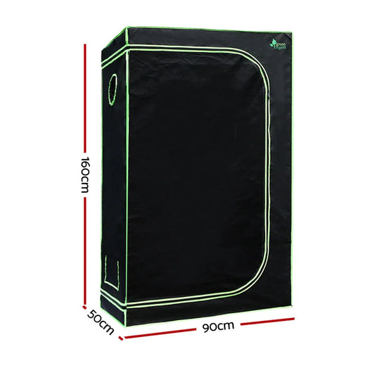 Green Fingers Grow Tent 90x50x160CM Hydroponics Kit Indoor Plant Room System - Mekamart Australia