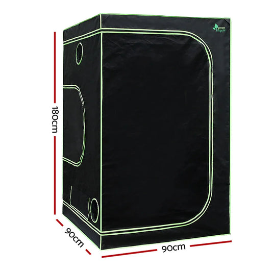 Green Fingers Grow Tent 90x90x180CM Hydroponics Kit Indoor Plant Room System - Mekamart Australia