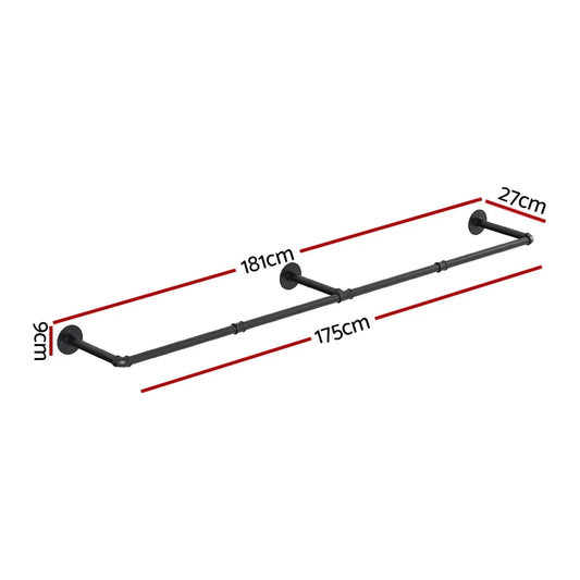 Artiss Clothes Rack Airer Floating Shelf Metal - Mekamart Australia