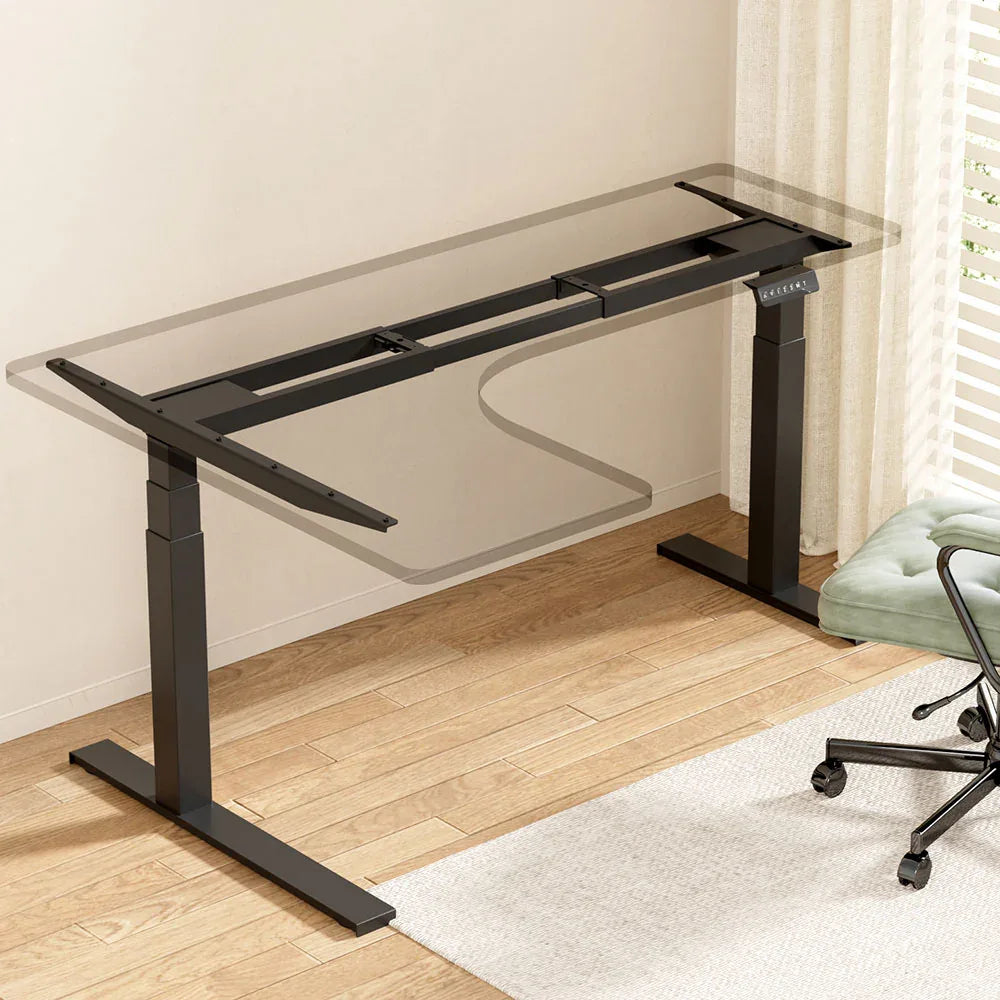 Artiss Standing Desk Frame Only L-shape Motorised - Mekamart Australia