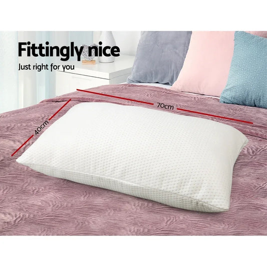 Giselle Bedding Memory Foam Pillow 13cm Thick Twin Pack - Mekamart Australia