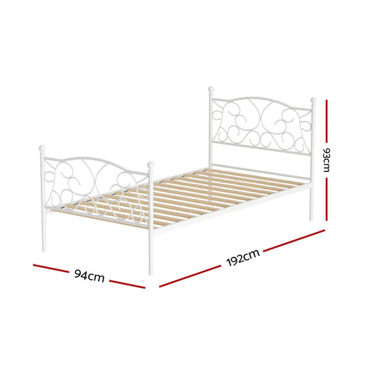 Artiss Bed Frame Single Size Metal Bed Frame GROA - Mekamart Australia