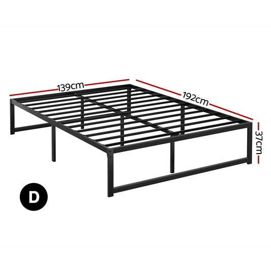 Artiss Bed Frame Double Size Metal Bed Frame TINO - Mekamart Australia