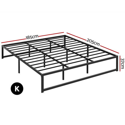 Artiss Bed Frame King Size Metal Bed Frame TINO - Mekamart Australia