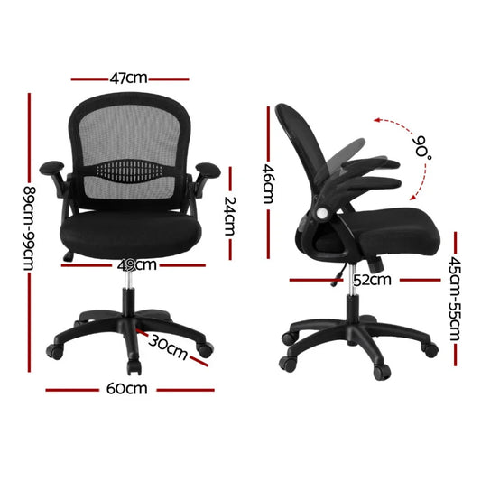 Artiss Mesh Office Chair Computer Gaming Desk Chairs Work Study Mid Back - Mekamart Australia