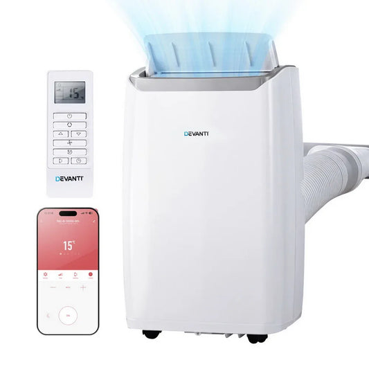 Devanti Portable Air Conditioner Dehumidifier Fan 14000BTU - Mekamart Australia