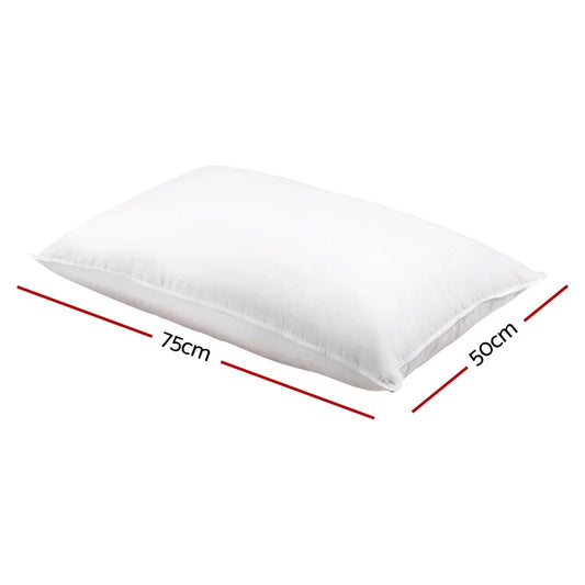 Giselle Bedding Goose Feather Down Pillow Twin Pack - Mekamart Australia