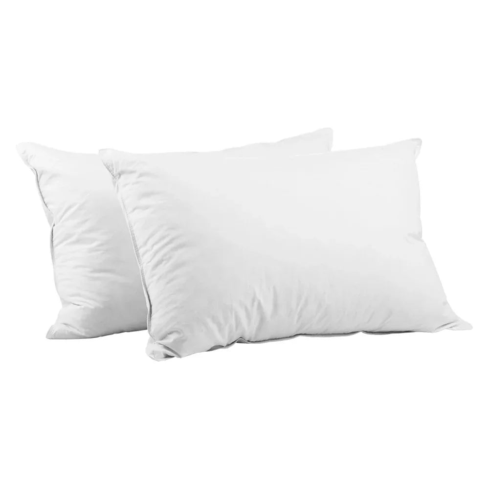 Giselle Bedding Goose Feather Down Pillow Twin Pack - Mekamart Australia