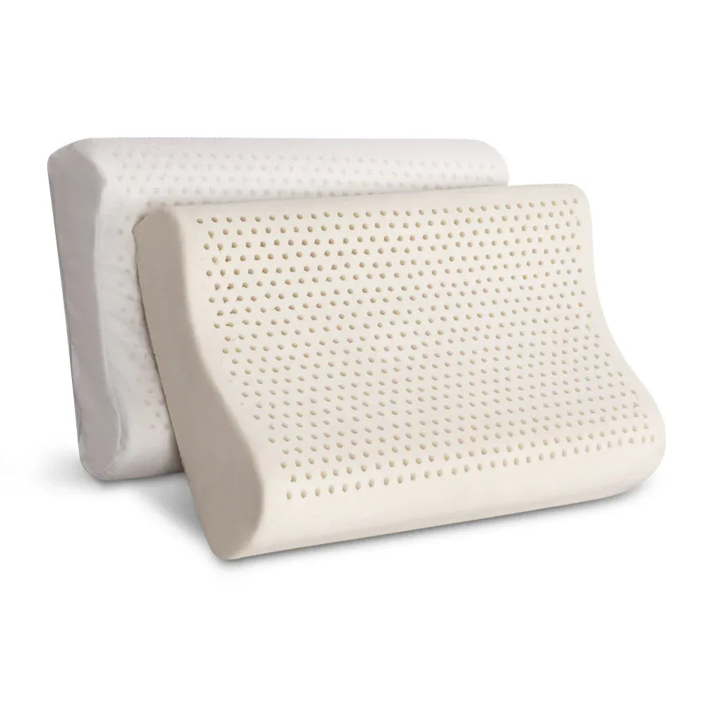 Giselle Bedding Natural Latex Pillow 2-Zone Twin Pack - Mekamart Australia