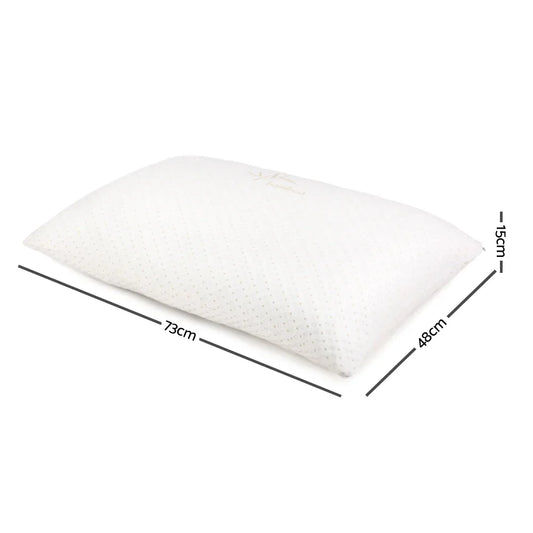 Giselle Bedding Memory Foam Pillow Bamboo Cover Twin Pack - Mekamart Australia