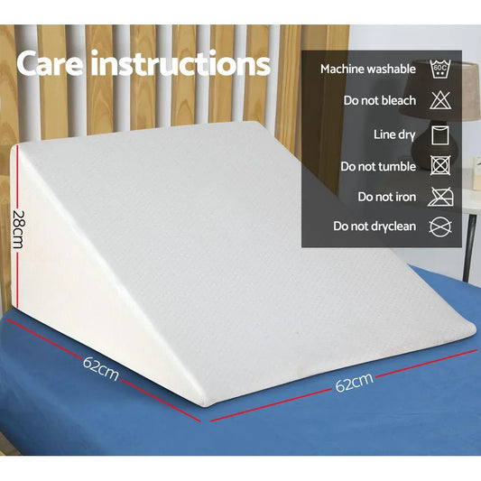 Giselle Bedding Wedge Pillow White - Mekamart Australia
