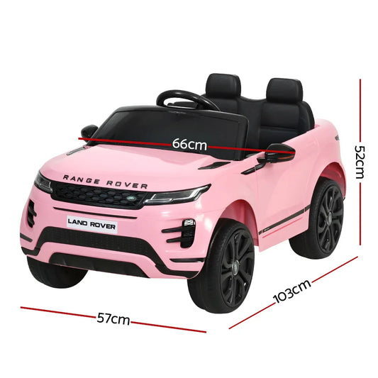 Kids Electric Ride On Car Land Rover Licensed Toy Cars Remote 12V Battery Pink - Mekamart Australia