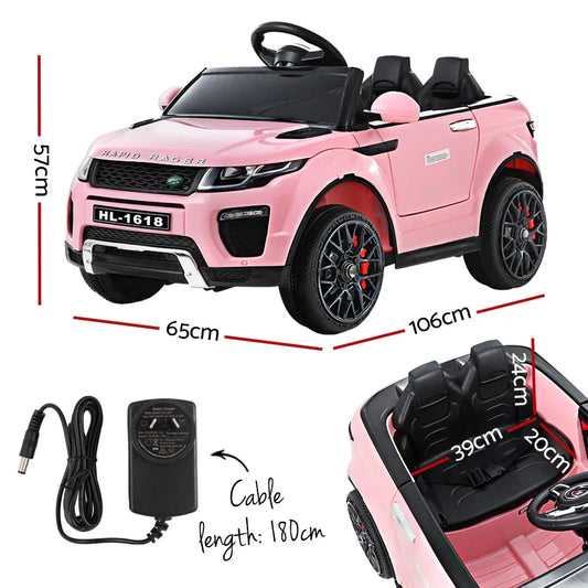 Rigo Kids Electric Ride On Car Range Rover-inspired Toy Cars Remote 12V Pink - Mekamart Australia