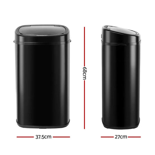 Devanti Motion Sensor Bin 58L Automatic Lid Clean & Convenient - Mekamart Australia