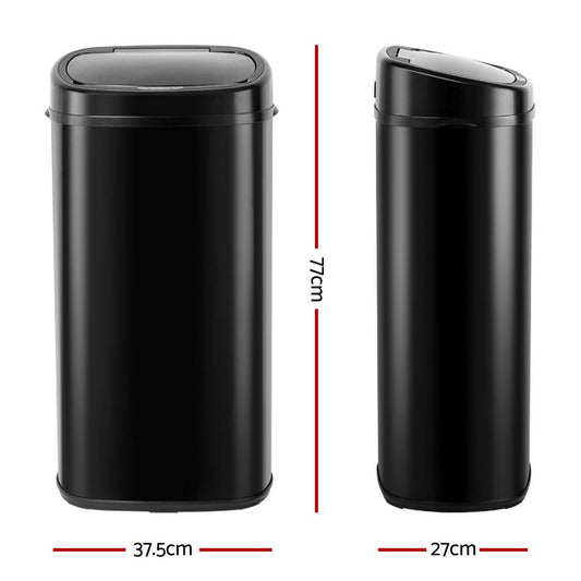 Devanti Motion Sensor Bin 68L Hands-Free Touchless Kitchen Waste
