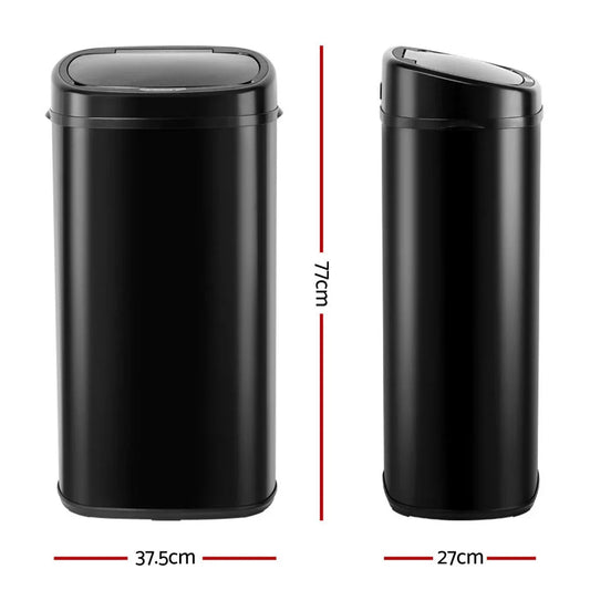 Devanti Motion Sensor Bin 68L Hands-Free Touchless Kitchen Waste - Mekamart Australia