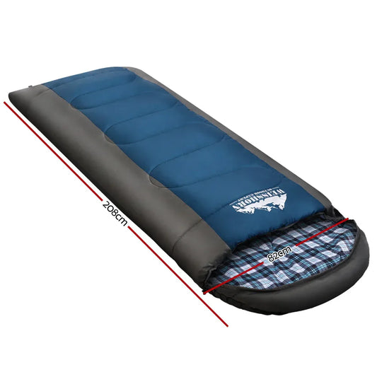 Weisshorn Sleeping Bag Single Thermal Camping Hiking Tent Blue -20°C - Mekamart Australia
