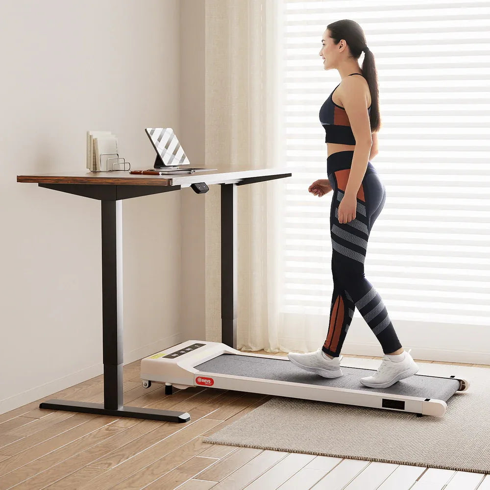 Artiss 360mm Treadmill Electric Walking Pad with 140cm Automatic Standing Desk - Mekamart Australia