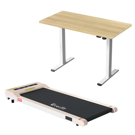 Artiss Electric Treadmill with 140cm Automatic Standing Desk Walking Pad 360mm - Mekamart Australia