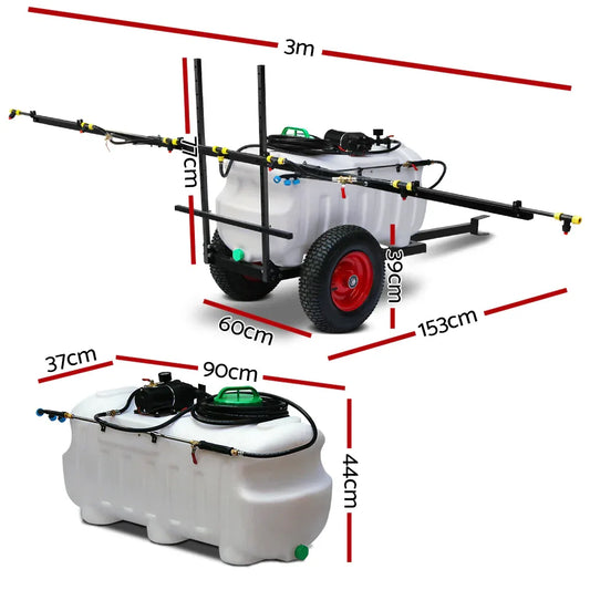 Giantz Weed Sprayer 100L Trailer 3M Boom Garden Spray - Mekamart Australia