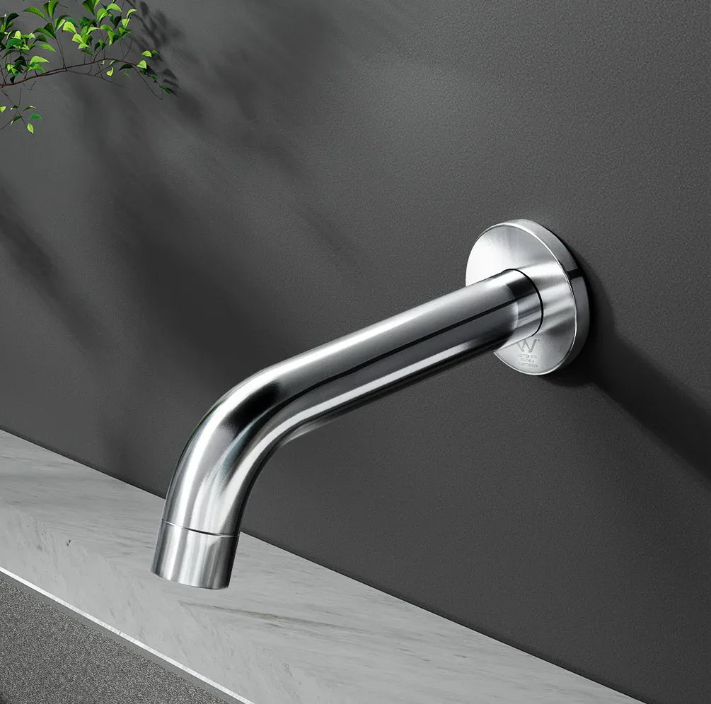 Cefito Bathroom Mixer Spout Wall Bath Tap Round Shower Bathtub Chrome - Mekamart Australia