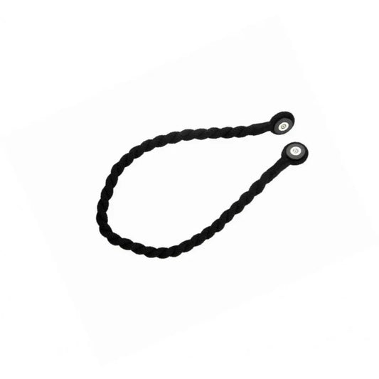 Magnetic weaved rope tieback Black - Mekamart Australia