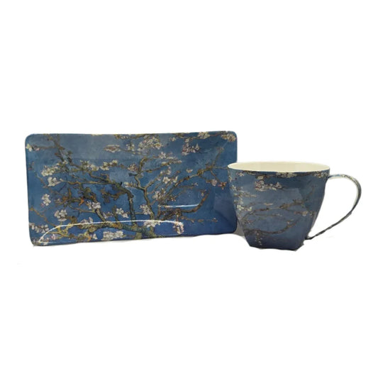 Van Gogh Almond Blossom Cup & Saucer Set - Fine Bone China - Mekamart Australia